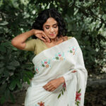 Zahara - Hand Crafted Linen Saree