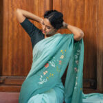 Jaén Hand Crafted Linen Saree